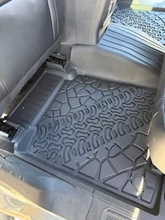 Ford Bronco 3Wliners floor mats, seat back liner, cargo area liner and pet seat cover review IMG_8726