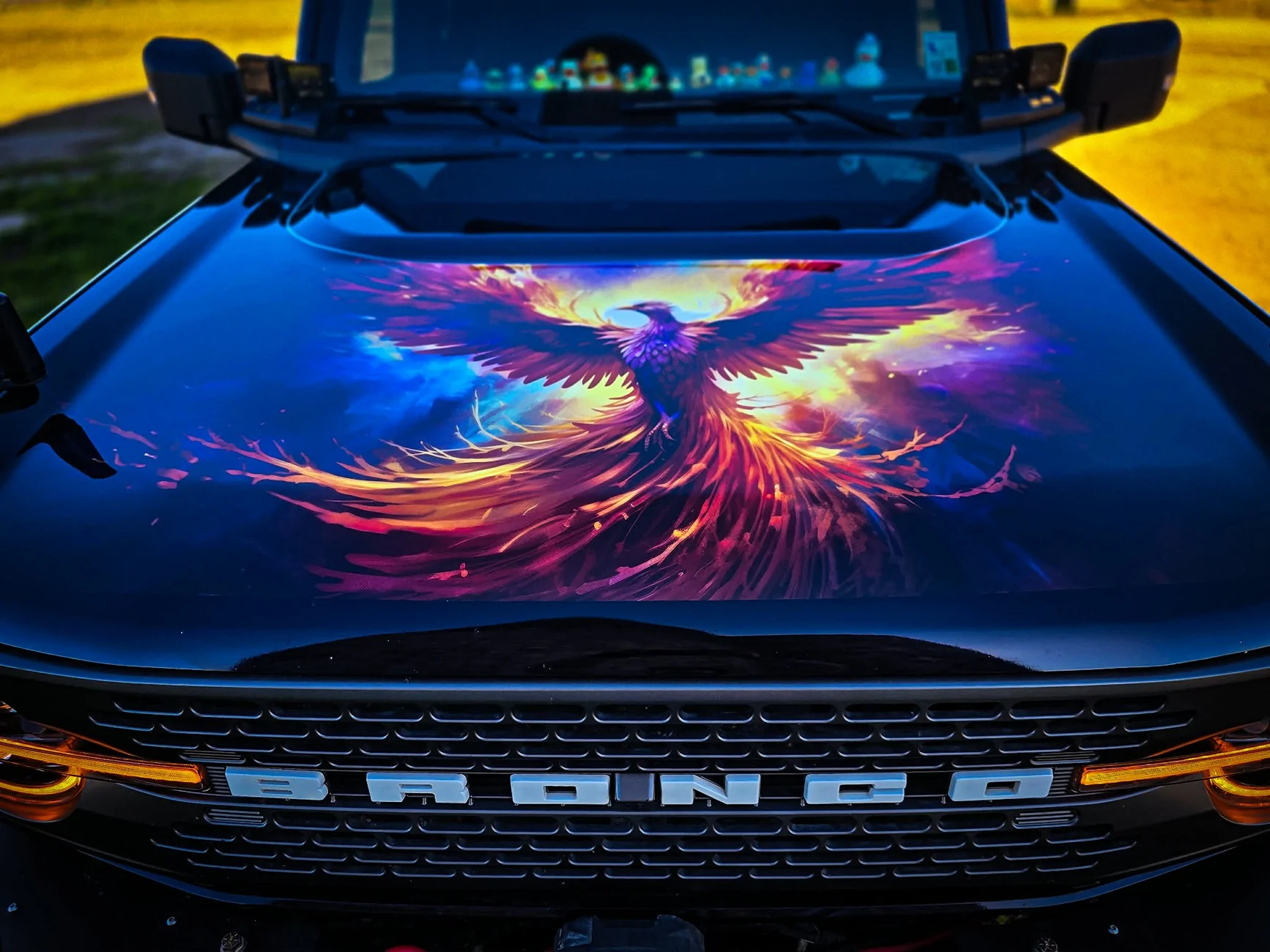 Ford Bronco Bronco on Bronco Arson! Set on Fire by Other Bronco Owners 1000119731