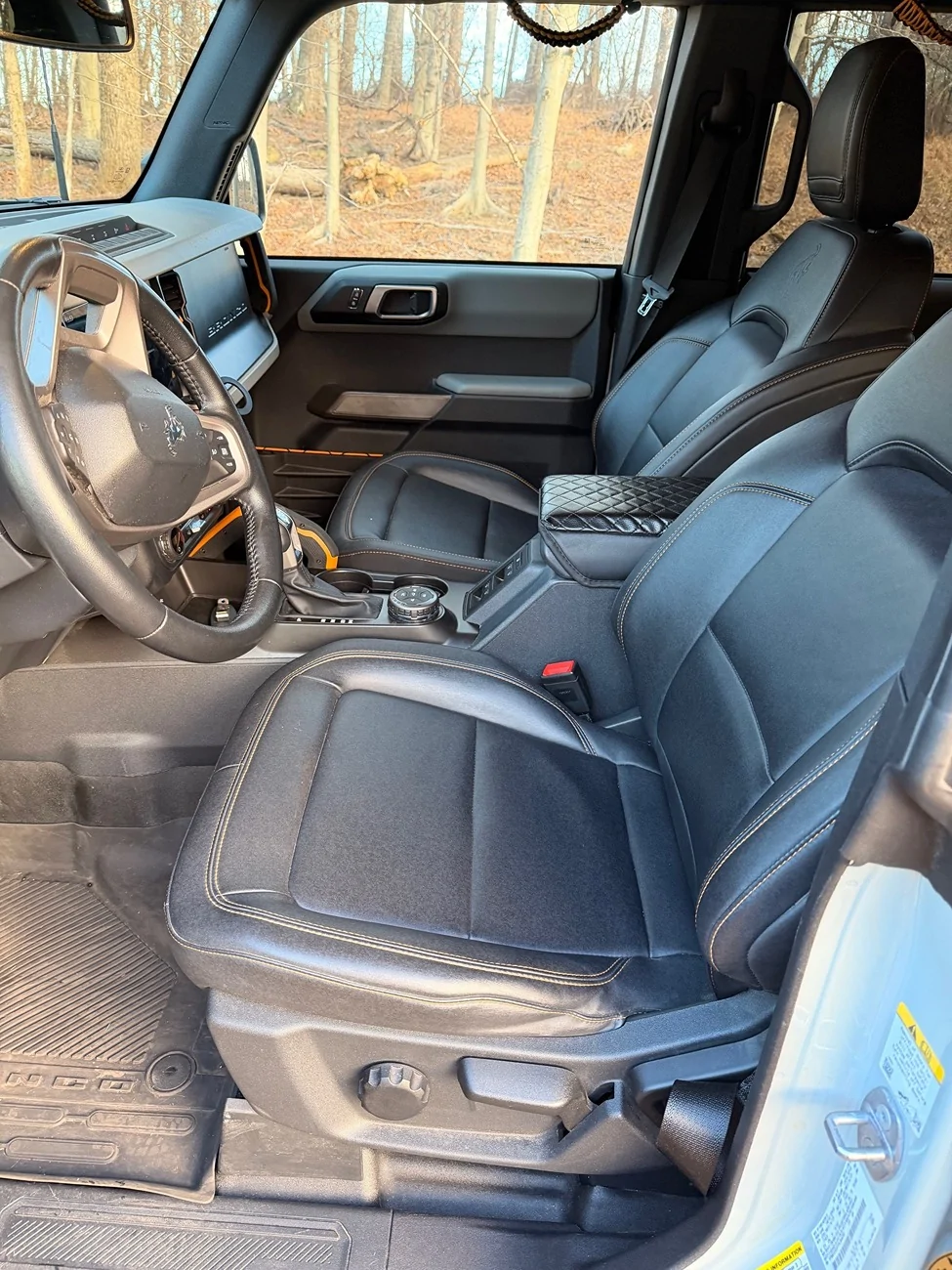 Ford Bronco 4 Door Badlands Coyote Gray Soft top Interior