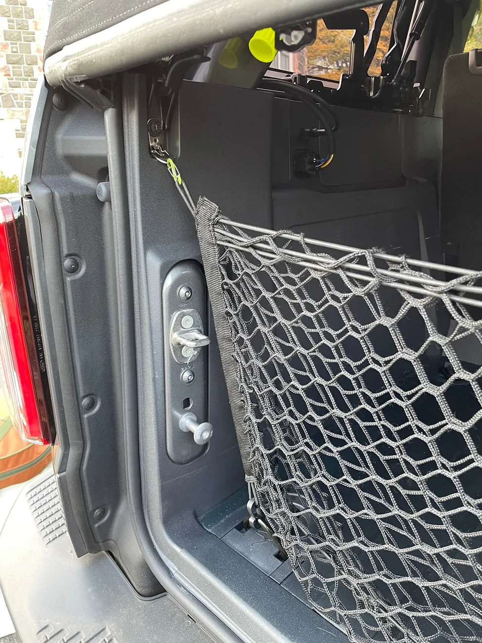 Ford Bronco Cargo net for tailgate on fullsize bronco IMG_7526