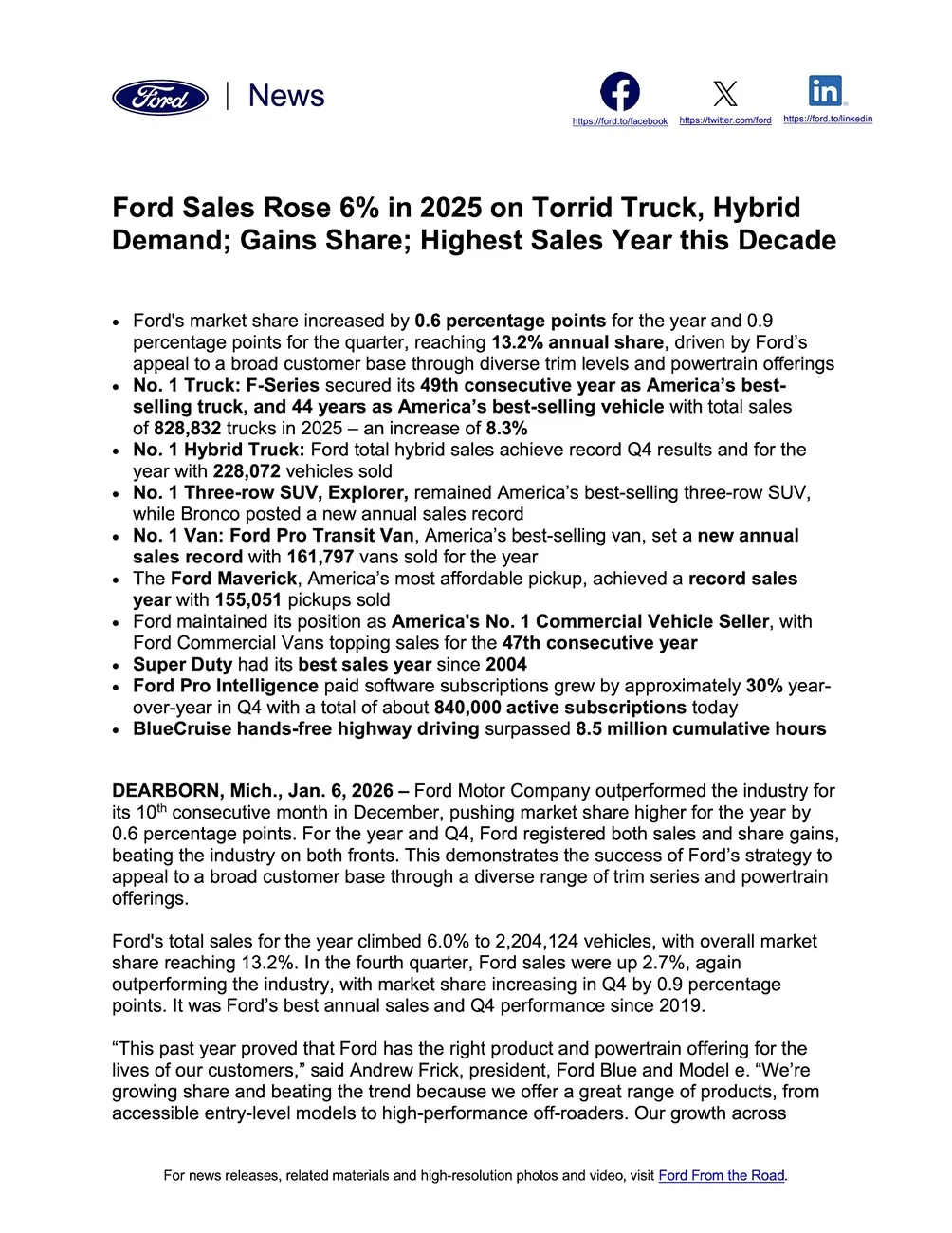 S650 Mustang Mustang sales up 66.5% in Q4 2025. Total of 45,333 Mustangs sold in 2025 {filename}