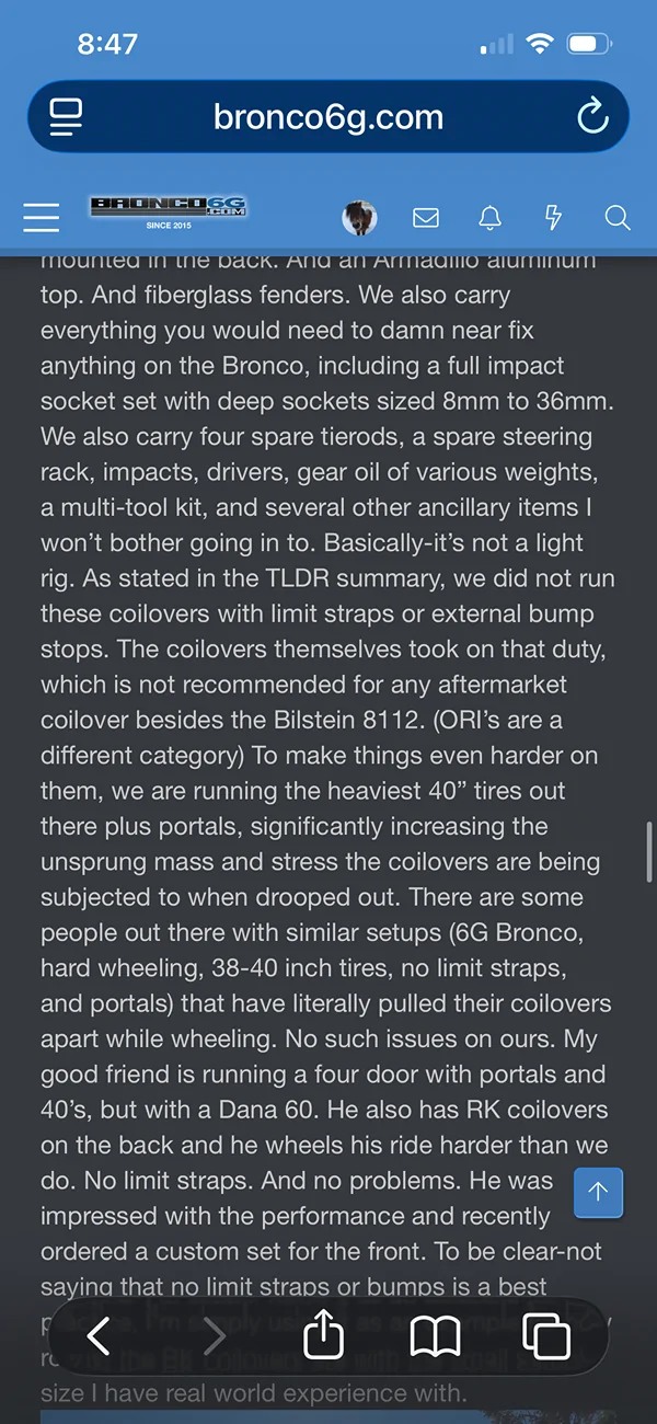Ford Bronco Rock Krawler Coilovers - An Review IMG_2851