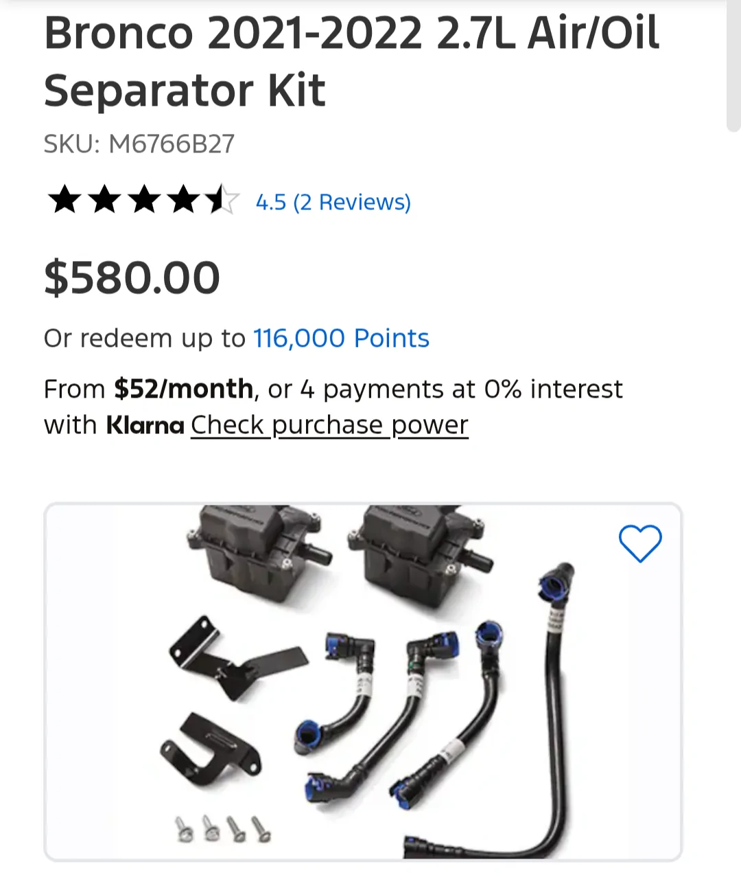 Ford Bronco Ford Performance Air/Oil Separator Kit for 2.7 Install Screenshot_20260110-124228.Brav