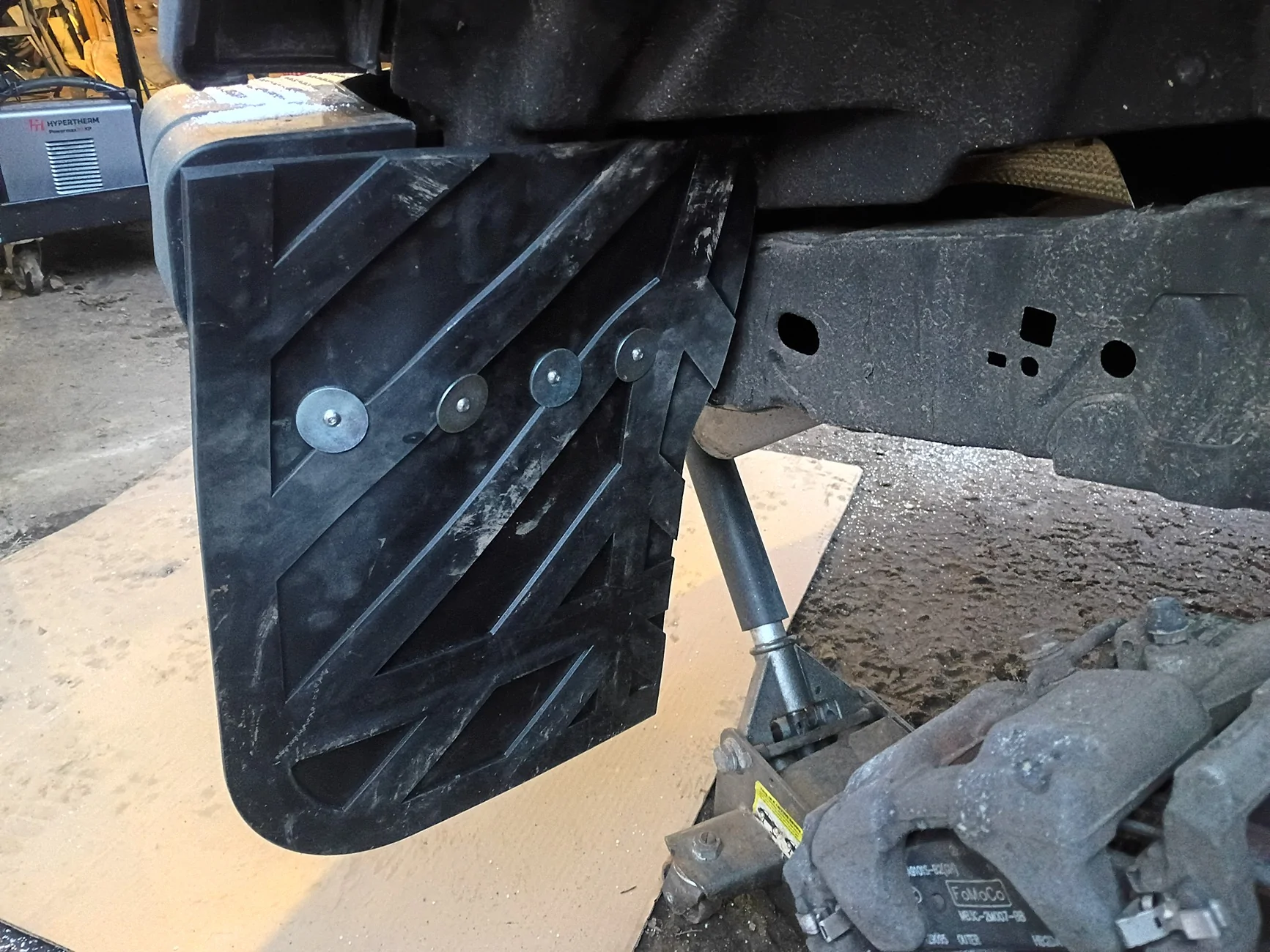 Ford Bronco Homemade custom mudflaps DIY IMG_20260111_163105454_HDR
