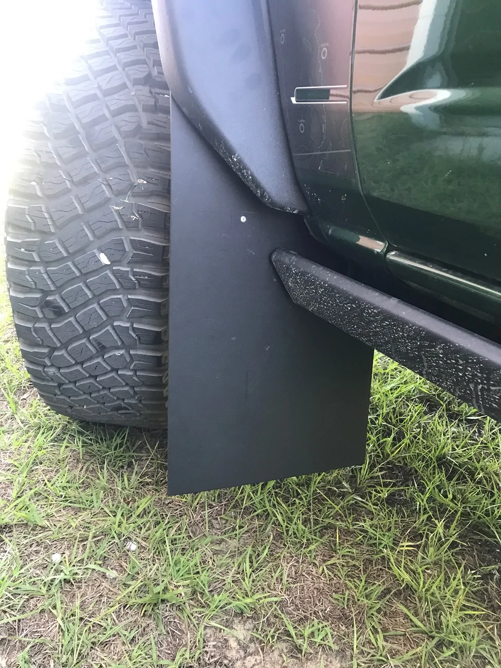 Ford Bronco Homemade custom mudflaps DIY IMG_6059