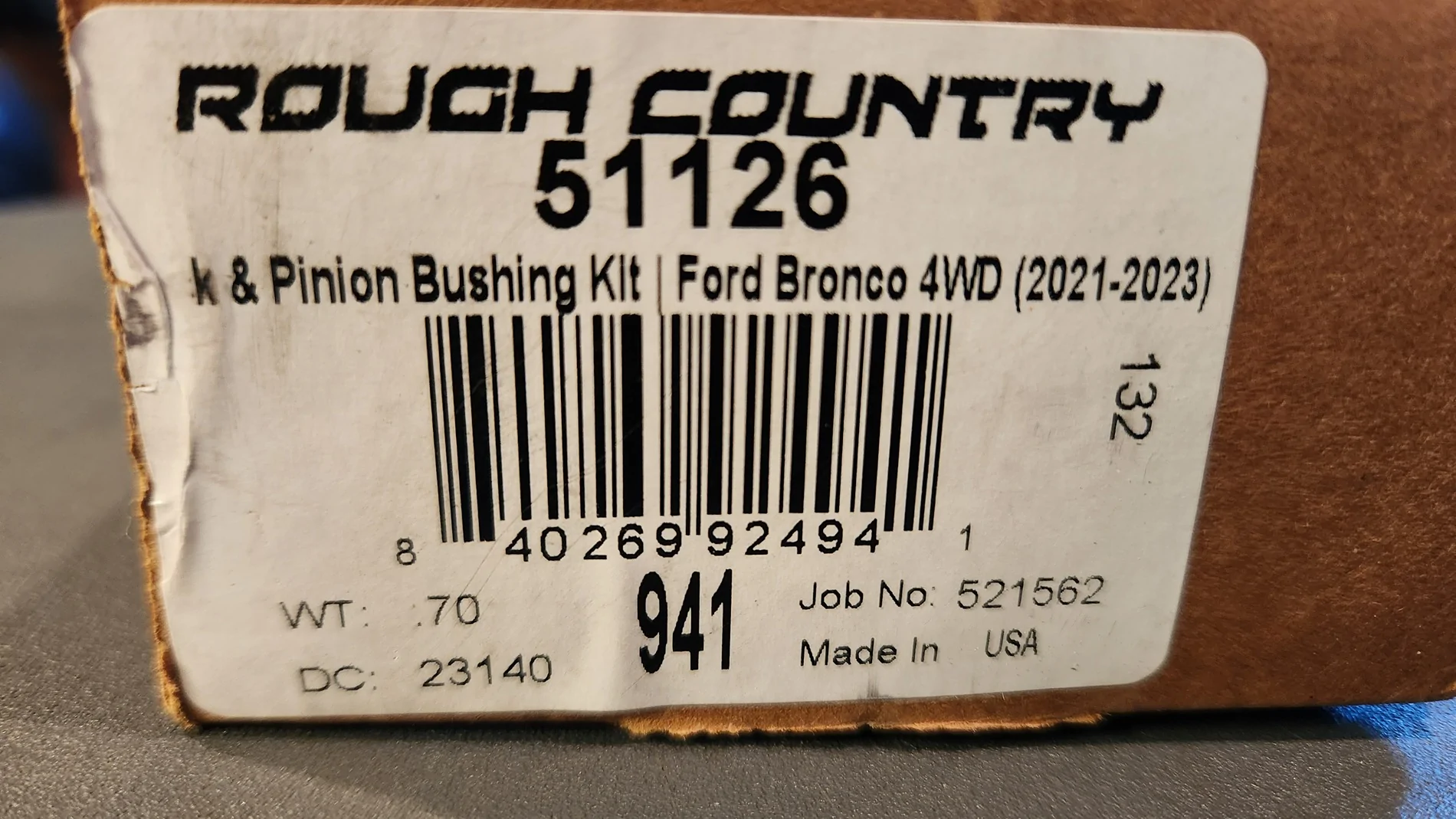 Ford Bronco Steering rack bushings cheap options and alternatives. Reviews pending! 20260114_160538