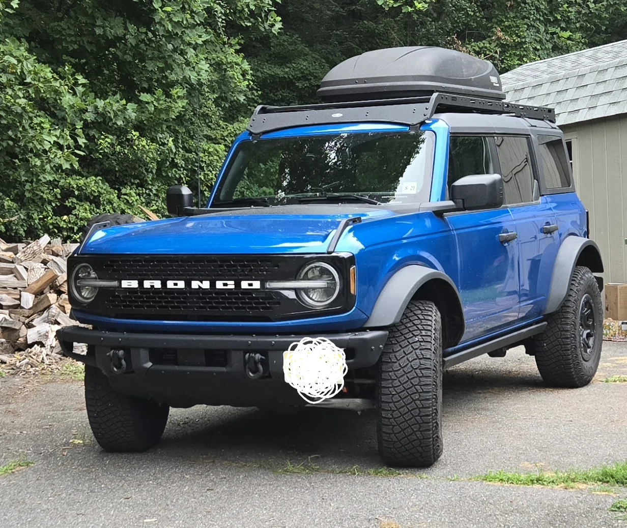 Ford Bronco Mounting a Thule/Yakima Cargo box on a half rack? 20250806_175147