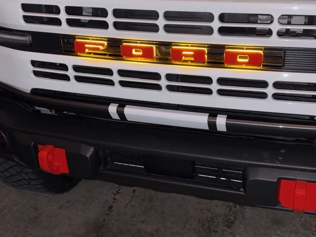 Ford Bronco Best Grille lights for Badlands? Grille letters3