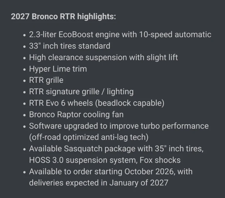 Ford Bronco Sierra Bronco Wide Track Build Screenshot_20260117-074357
