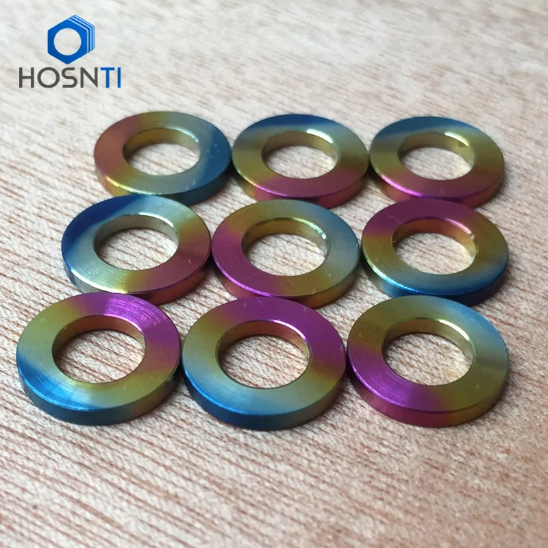 Ford Bronco Sierra Bronco Wide Track Build rainbow-colored-titanium-washers