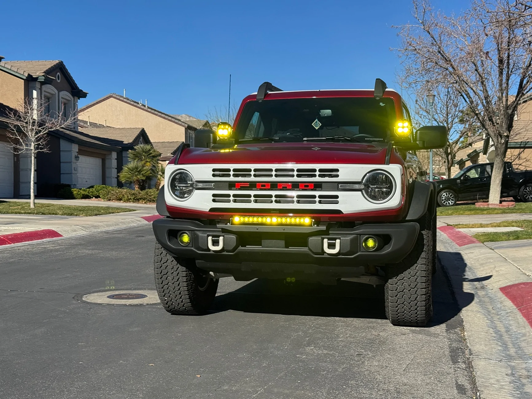 Ford Bronco Baja Designs Lights on Bronco HE IMG_4241