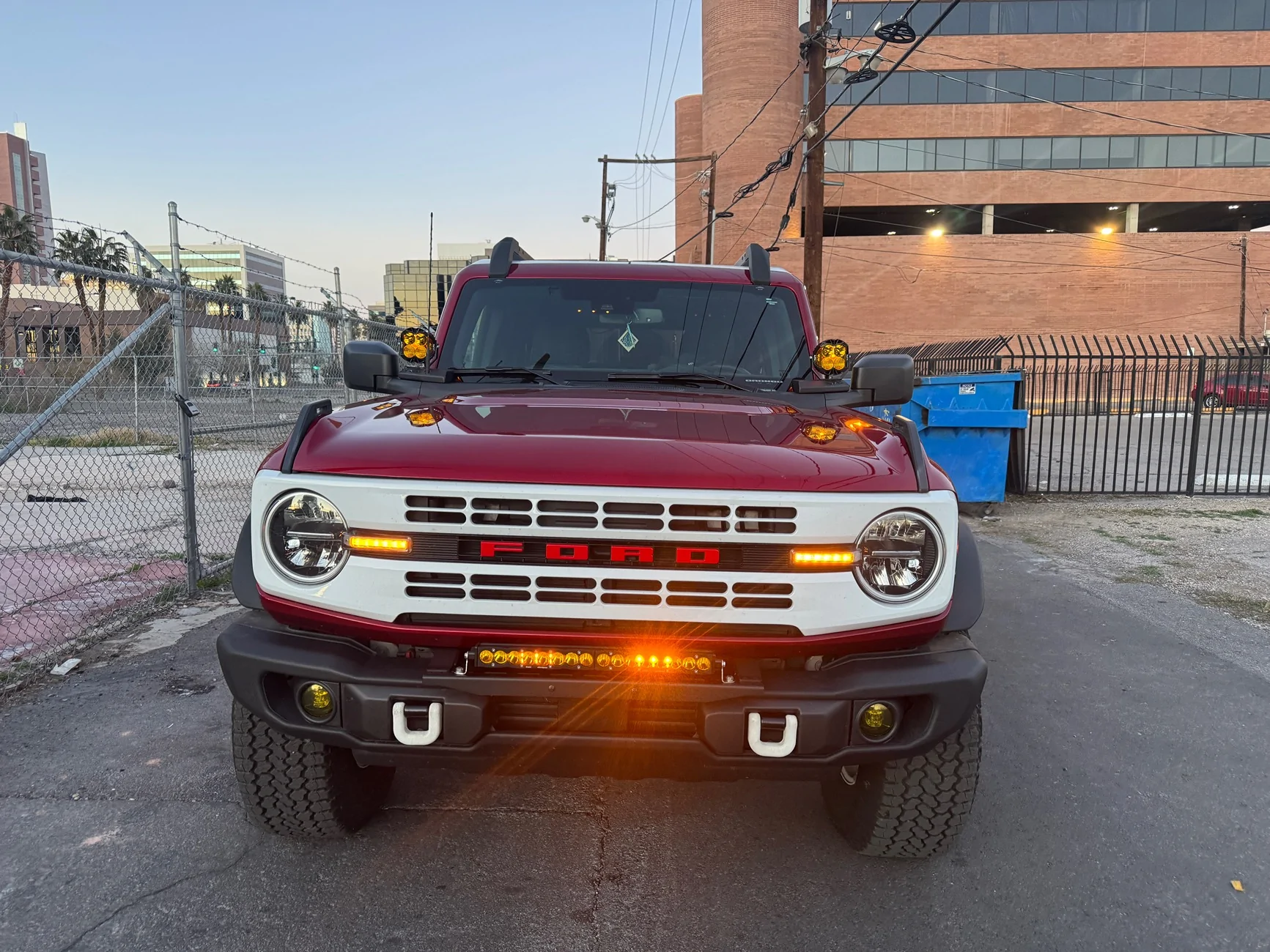 Ford Bronco Baja Designs Lights on Bronco HE IMG_4250