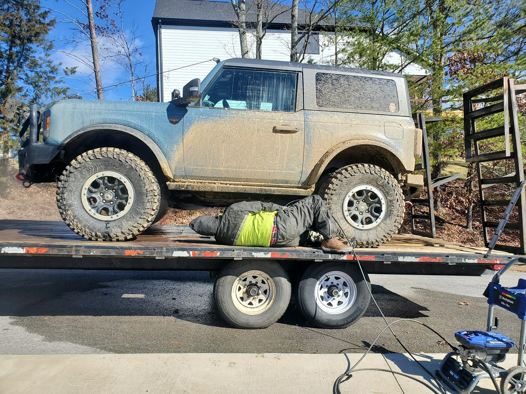 Ford Bronco Of floor mats and cleaning up after: 3W liner floor mats review unnamed