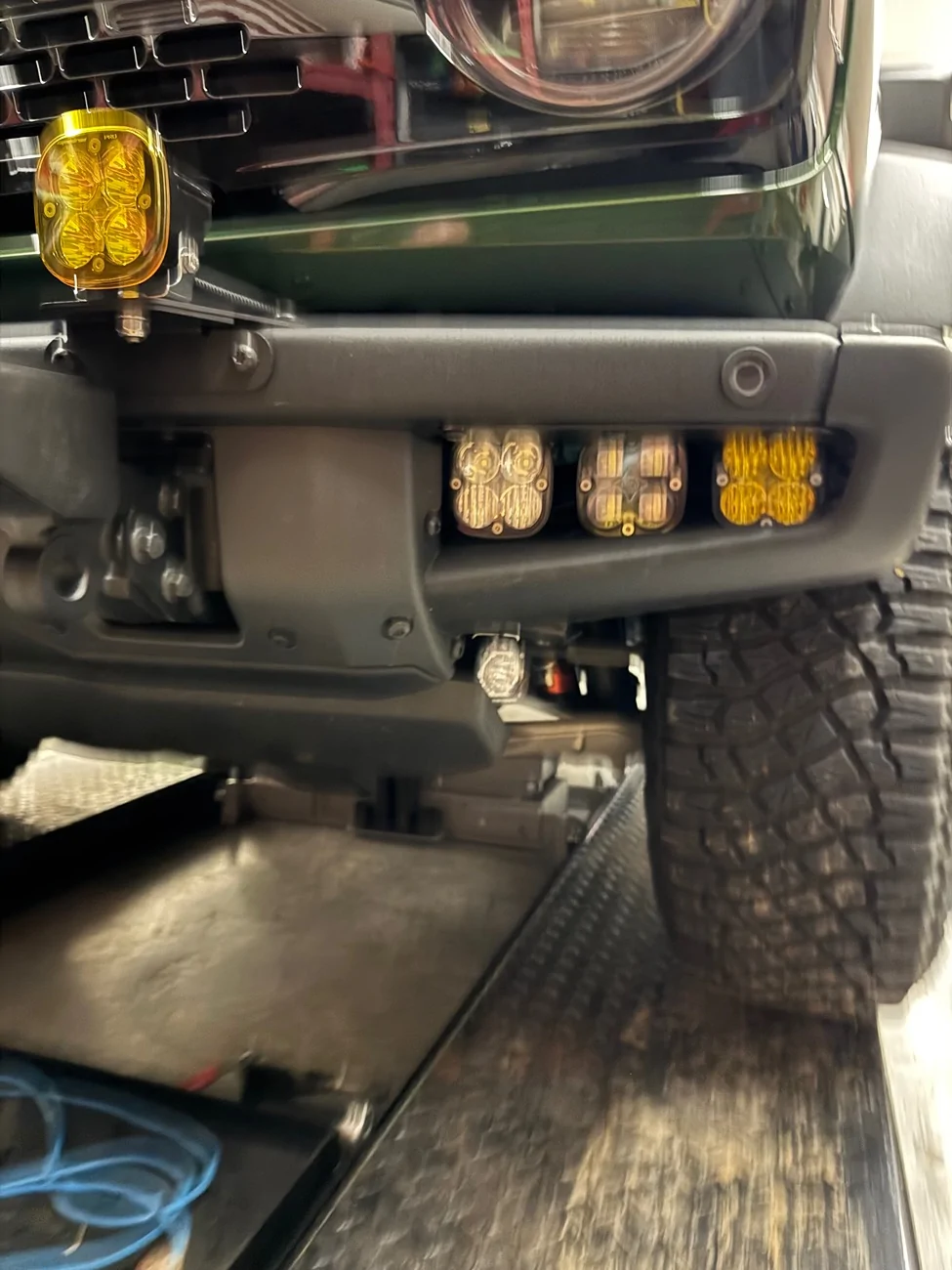 Ford Bronco Morimoto 1 Banger Cornering Lights installed IMG_3521