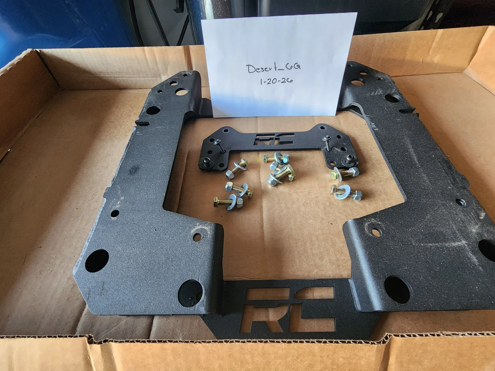 Ford Bronco Rough Country Spare Tire Relocation Bracket 6G_RCTireRelocat