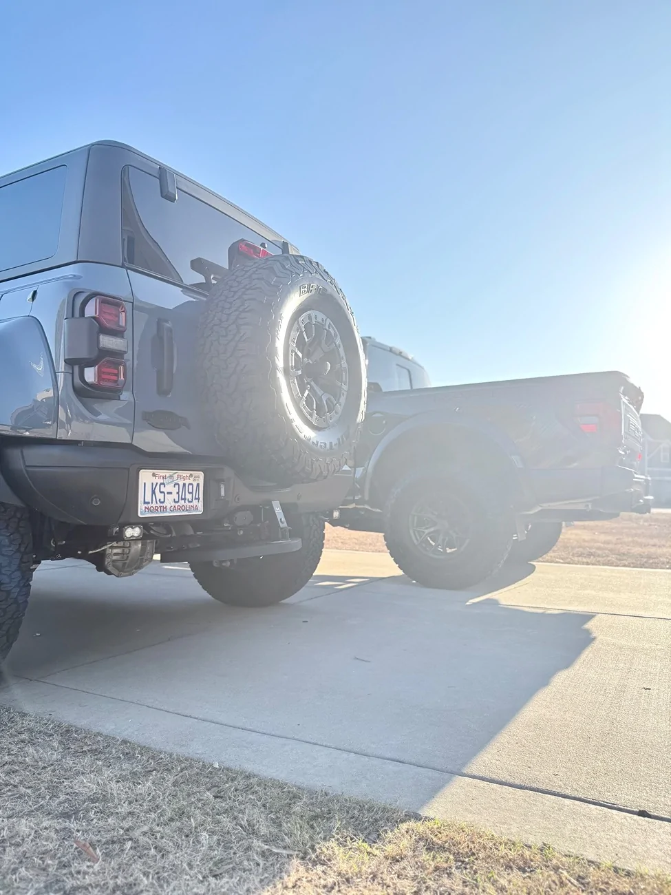 Ford Bronco Color Matched Beauty Rings on wheels - spray paint DIY IMG_2720