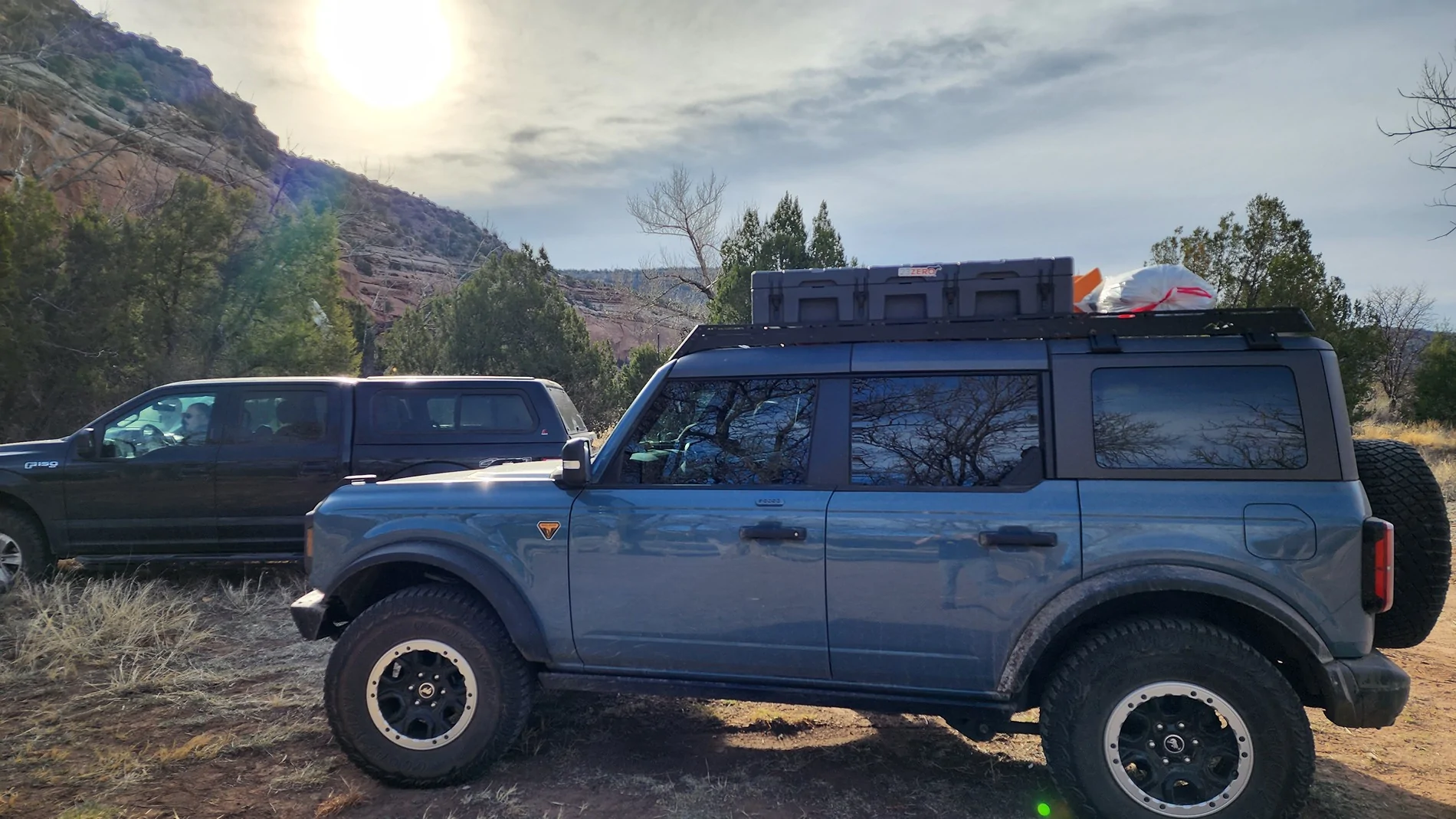Ford Bronco Roof Rack storage configurations - what's yours? 20240329_082733