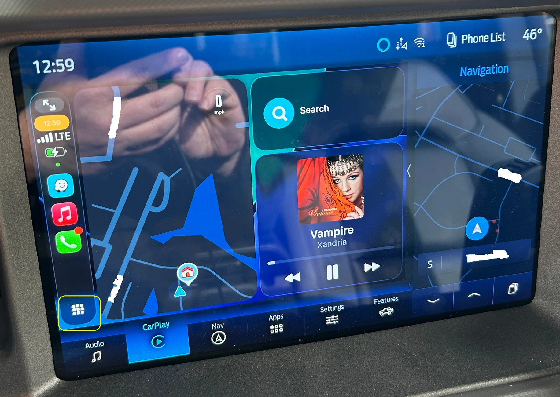 Ford Bronco Sync split screen? radio