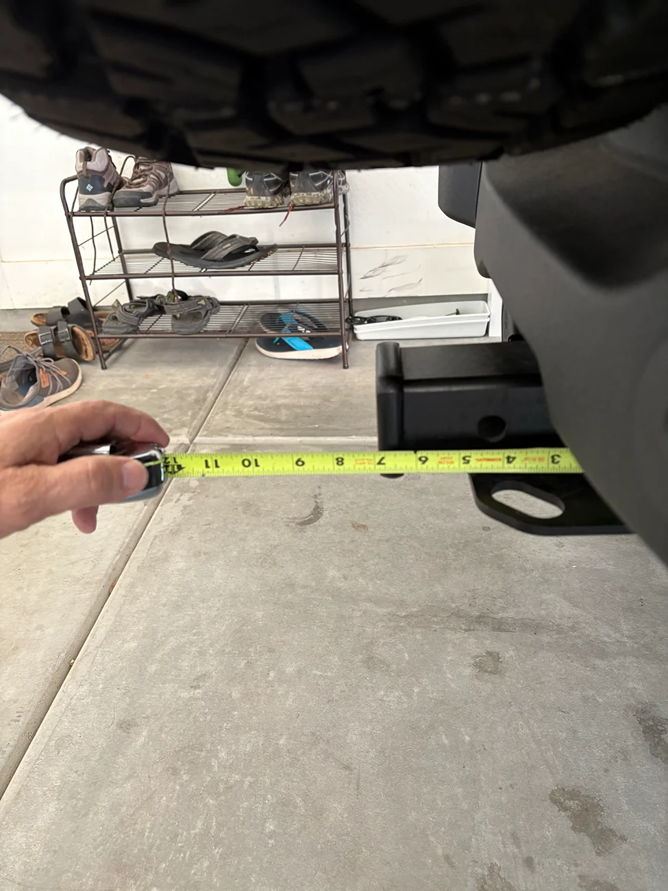 Ford Bronco Hitch clearance from spare with 285/75/17 tempImageAmWd5M