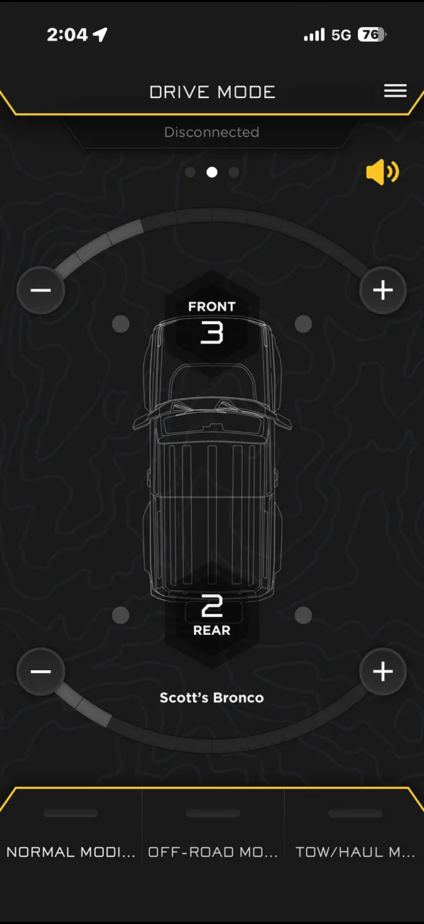 Ford Bronco Icon Stage 8 - Settings IMG_7816