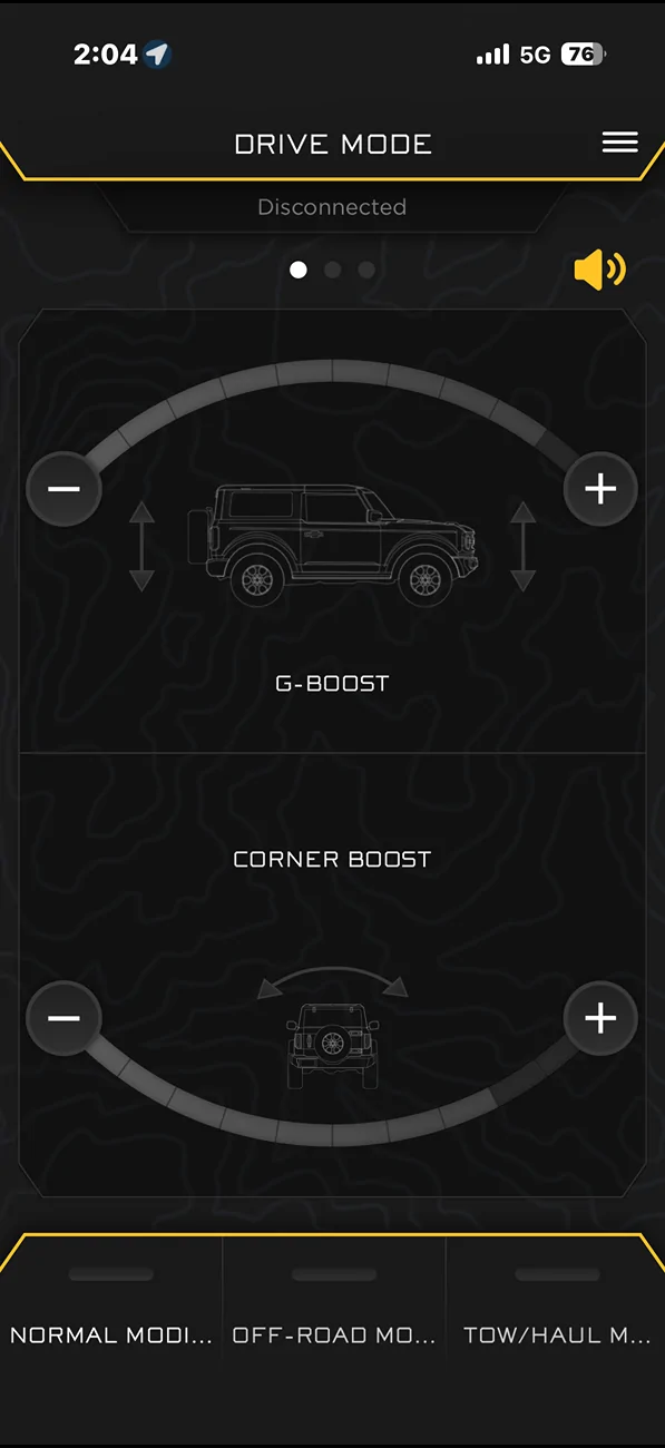 Ford Bronco Icon Stage 8 - Settings IMG_7815