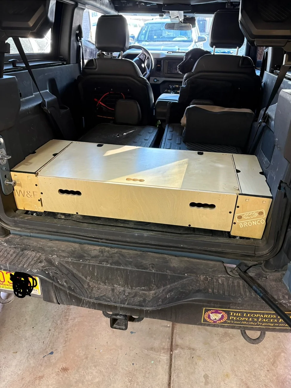 Ford Bronco Wheels & Feels drawer storage system install on a 2024 2 Door IMG_2506