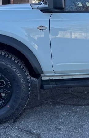 Ford Bronco WeatherTech Front Mud Flap - New Style bronco old mudflap1