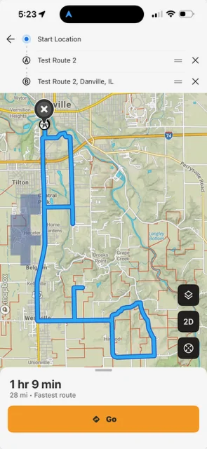 Ford Bronco OnX offroad Fastest Route Issue Route 2