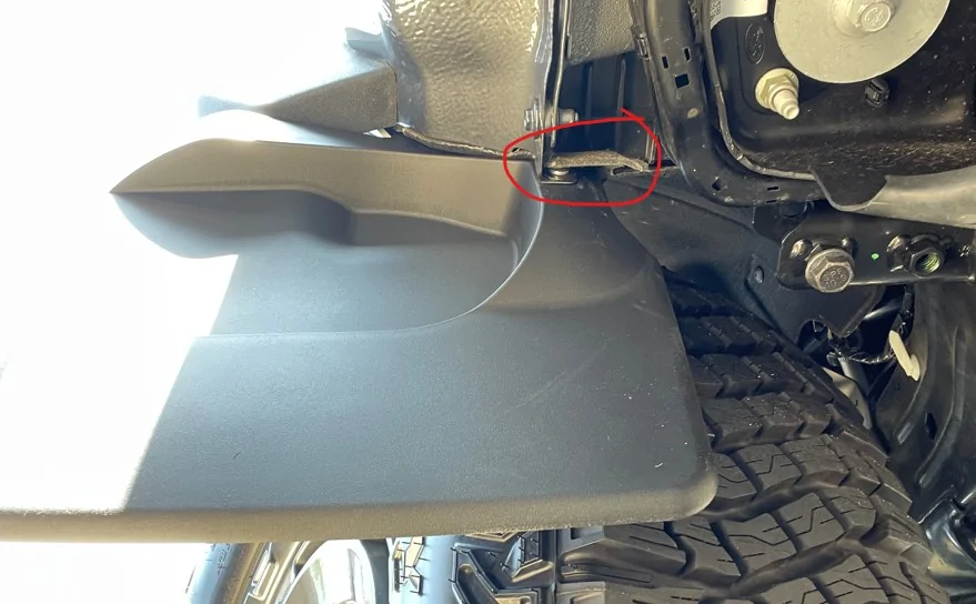 Ford Bronco WeatherTech Front Mud Flap - New Style felt