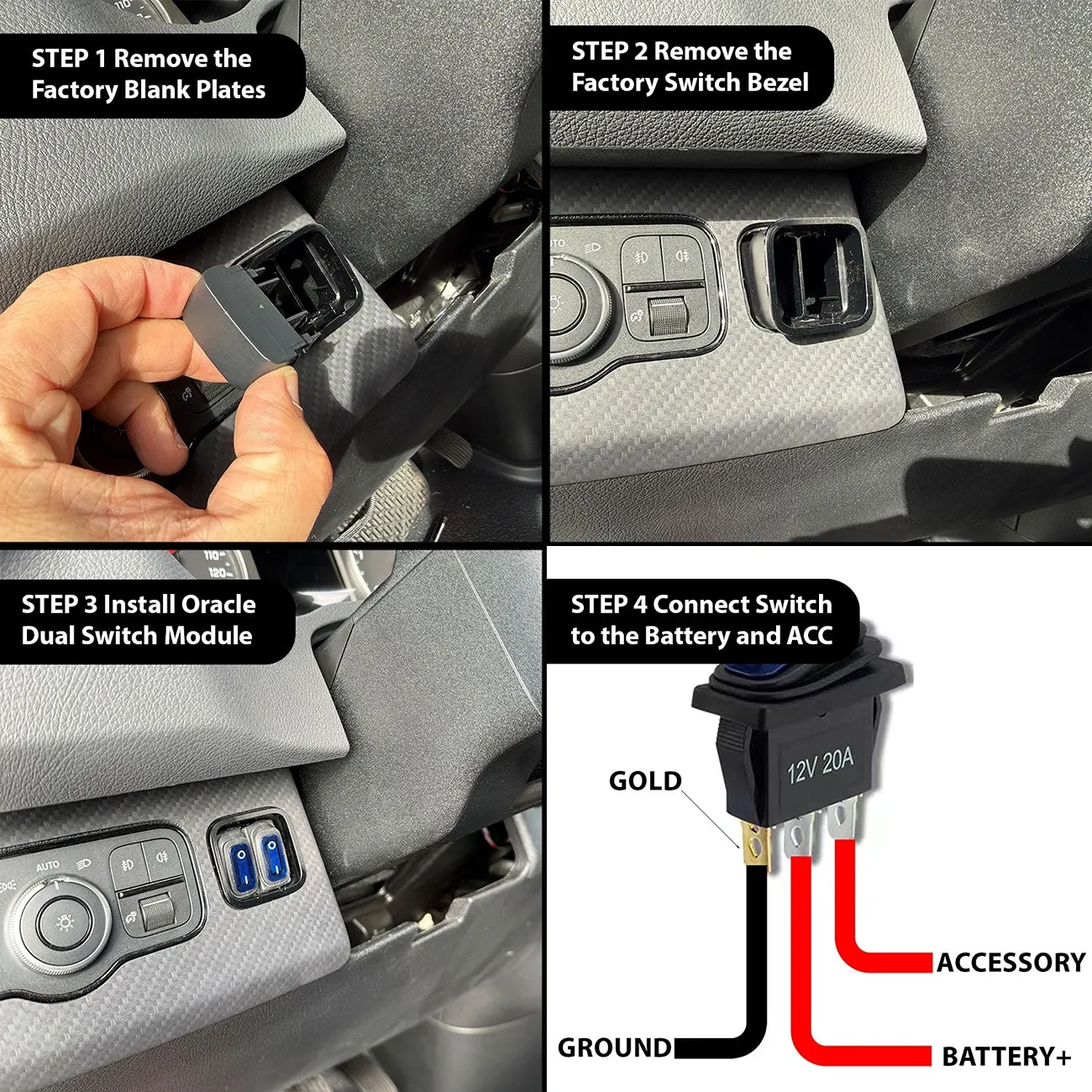 Ford Bronco ✍ DID YOU KNOW? ✍ ORACLE Lighting does Written Content, too! switch-steps-image_8cb894c0-a292-4ec6-aff6-0030413f1d50