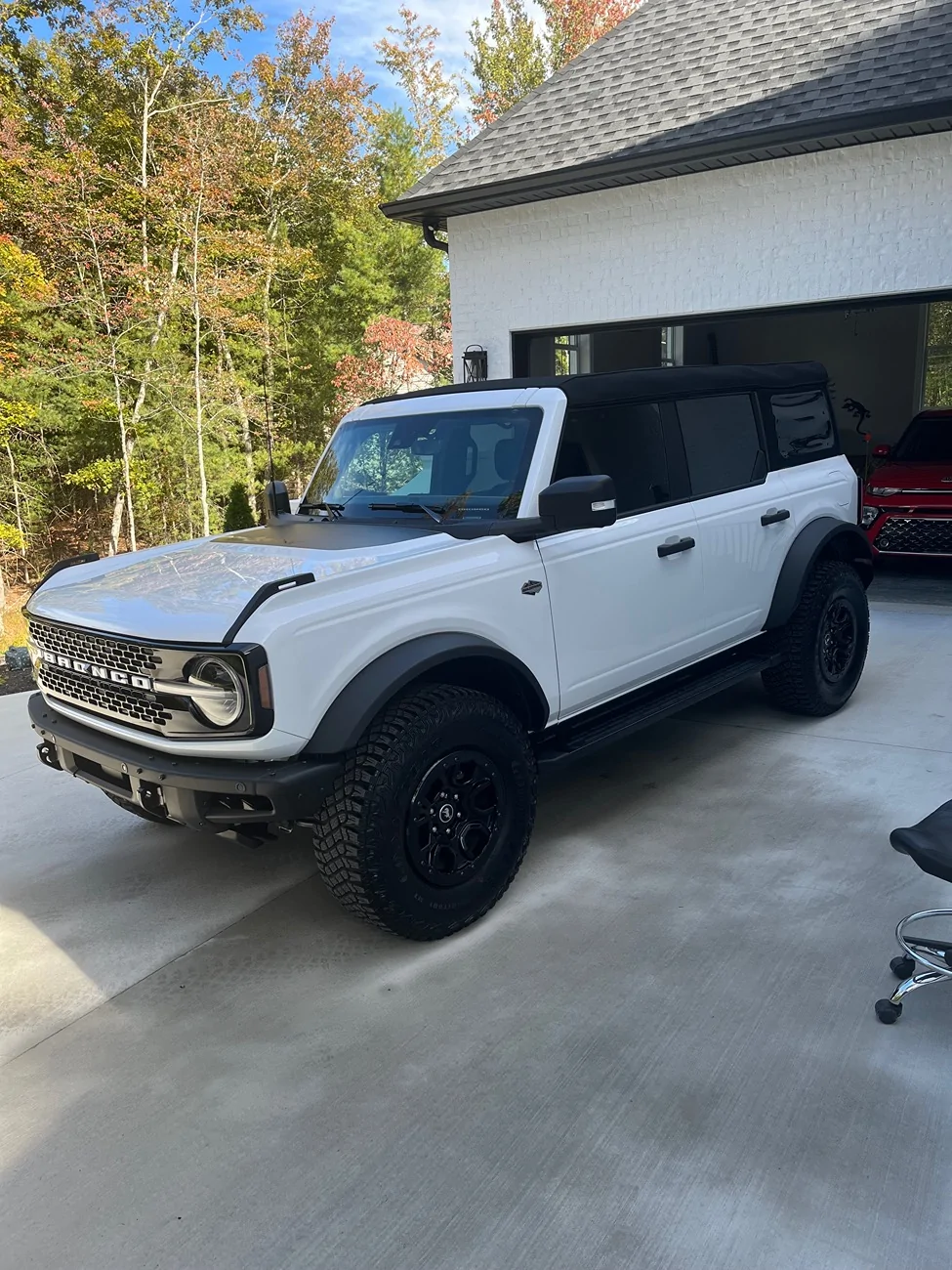 Ford Bronco Soft top plastic window split in cold weather IMG_3815
