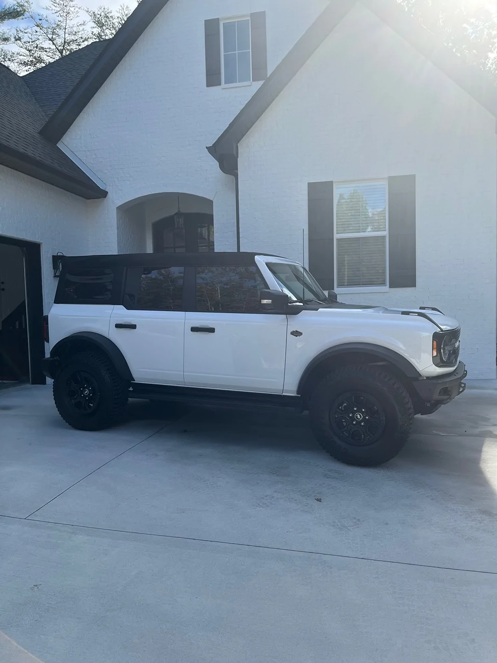 Ford Bronco Soft top plastic window split in cold weather IMG_3813