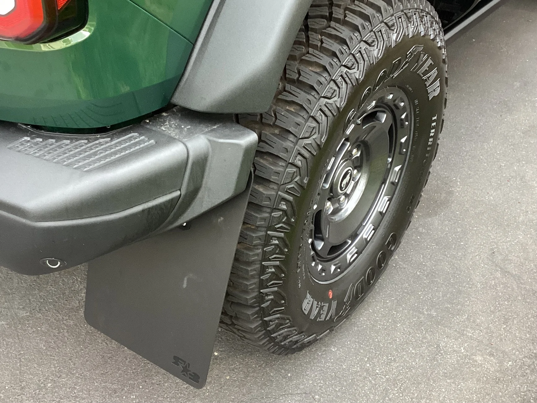 Ford Bronco Mud Flaps for NE Badlands + Sasquatch IMG_1030