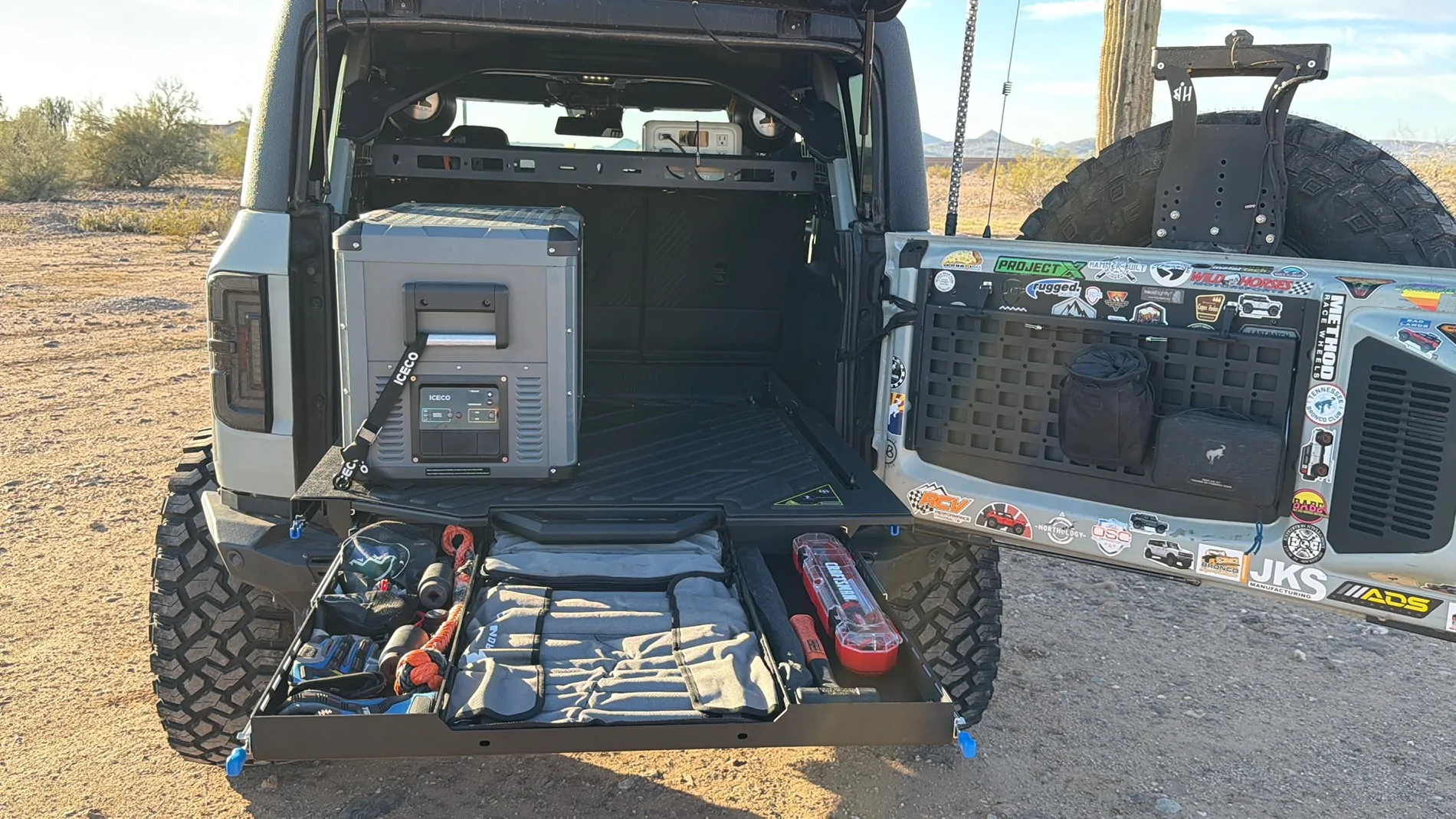 Ford Bronco Broaddict TrailDeck Slide out tailgate drawer system install IMG_3058