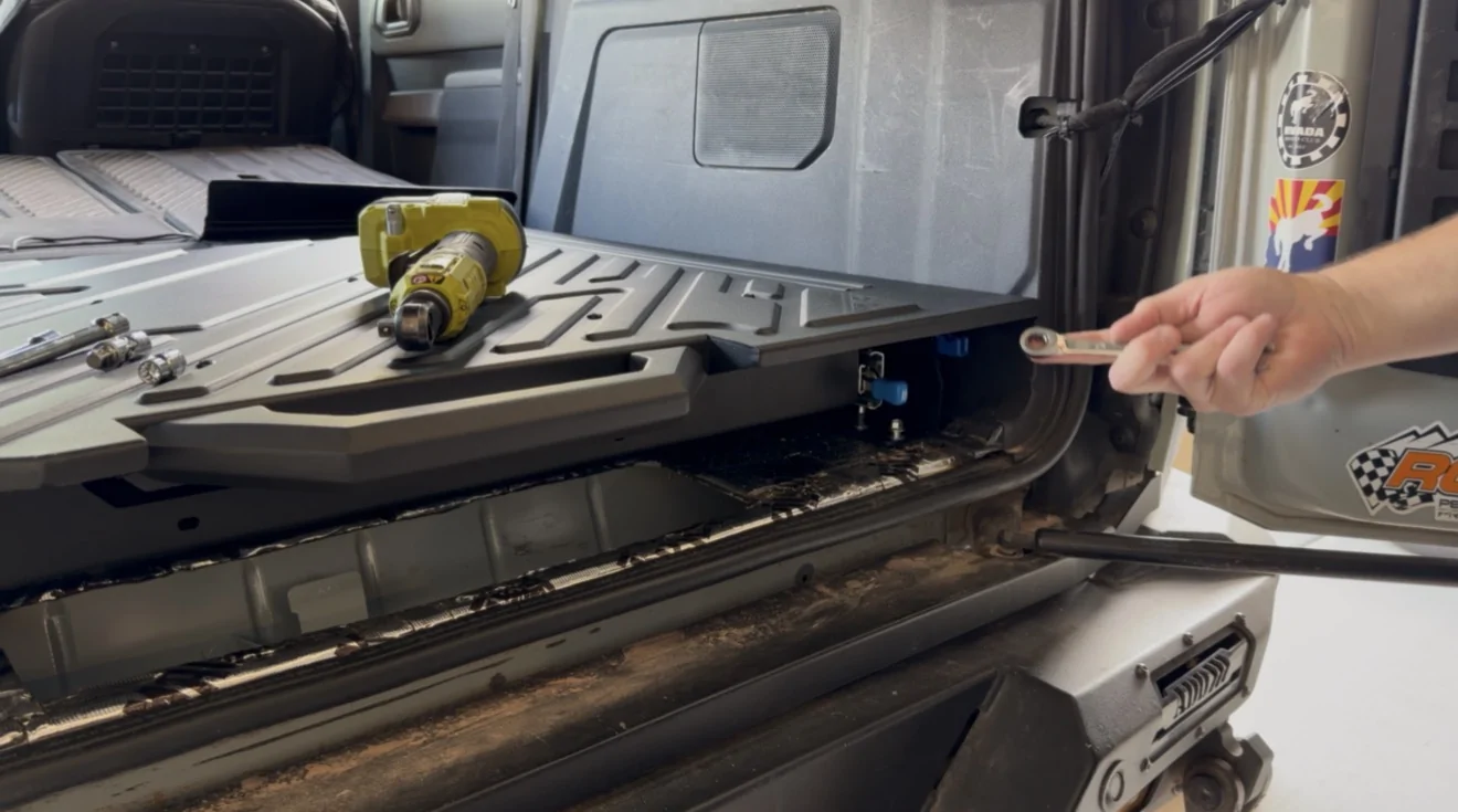 Ford Bronco Broaddict TrailDeck Slide out tailgate drawer system install IMG_3174