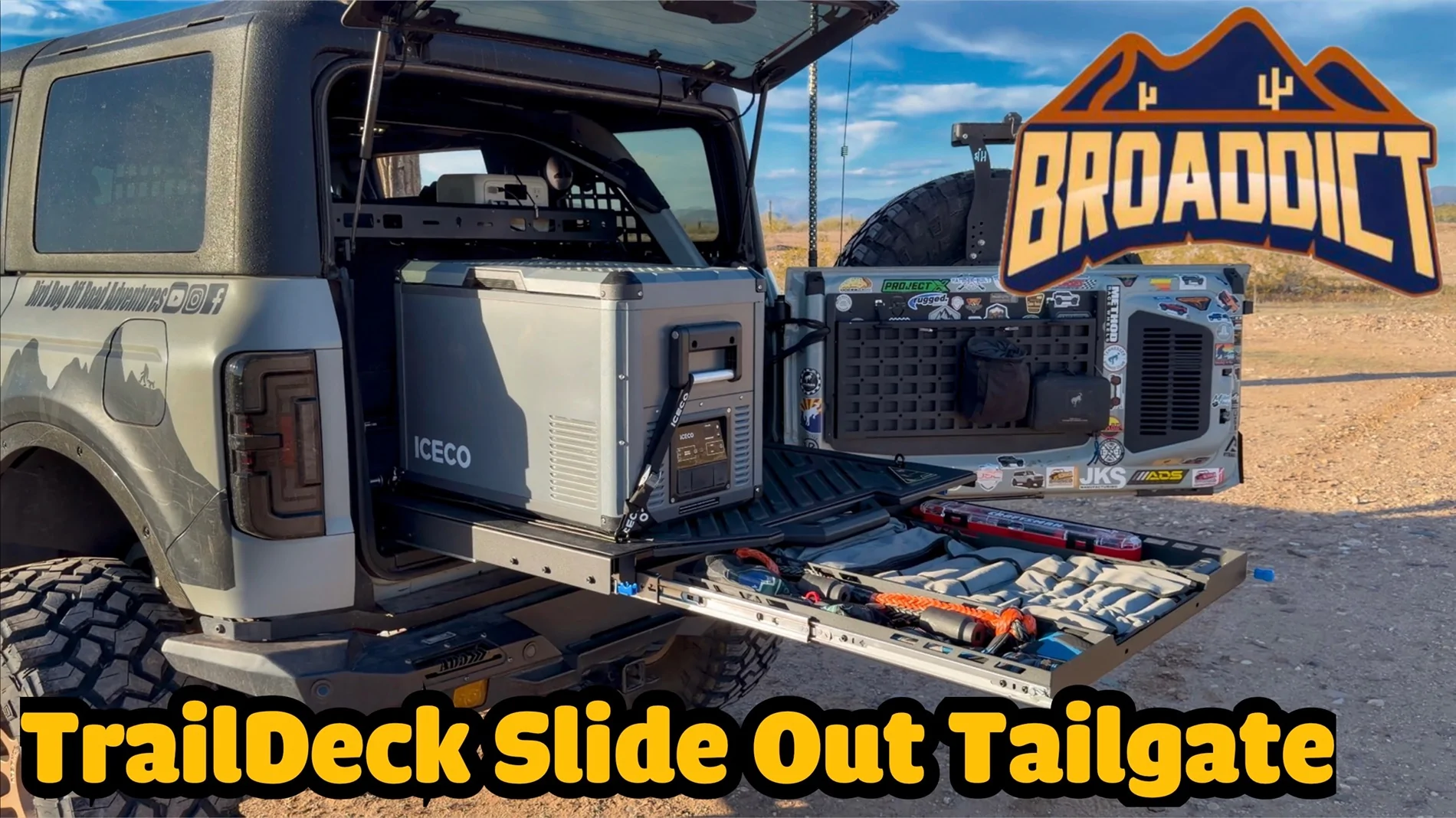 Ford Bronco Broaddict TrailDeck Slide out tailgate drawer system install IMG_3131