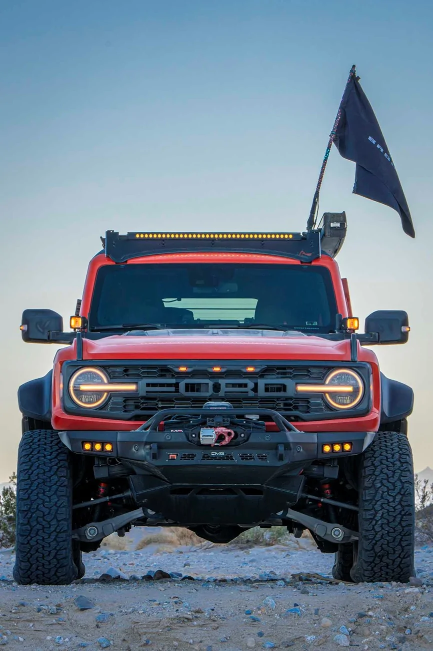 Ford Bronco Flags for the sand dunes bra