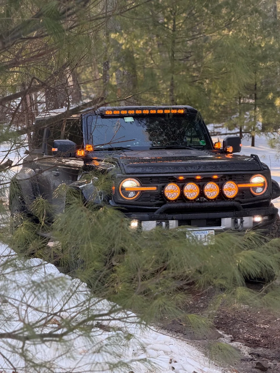 Ford Bronco Whip pole and mount location IMG_3575