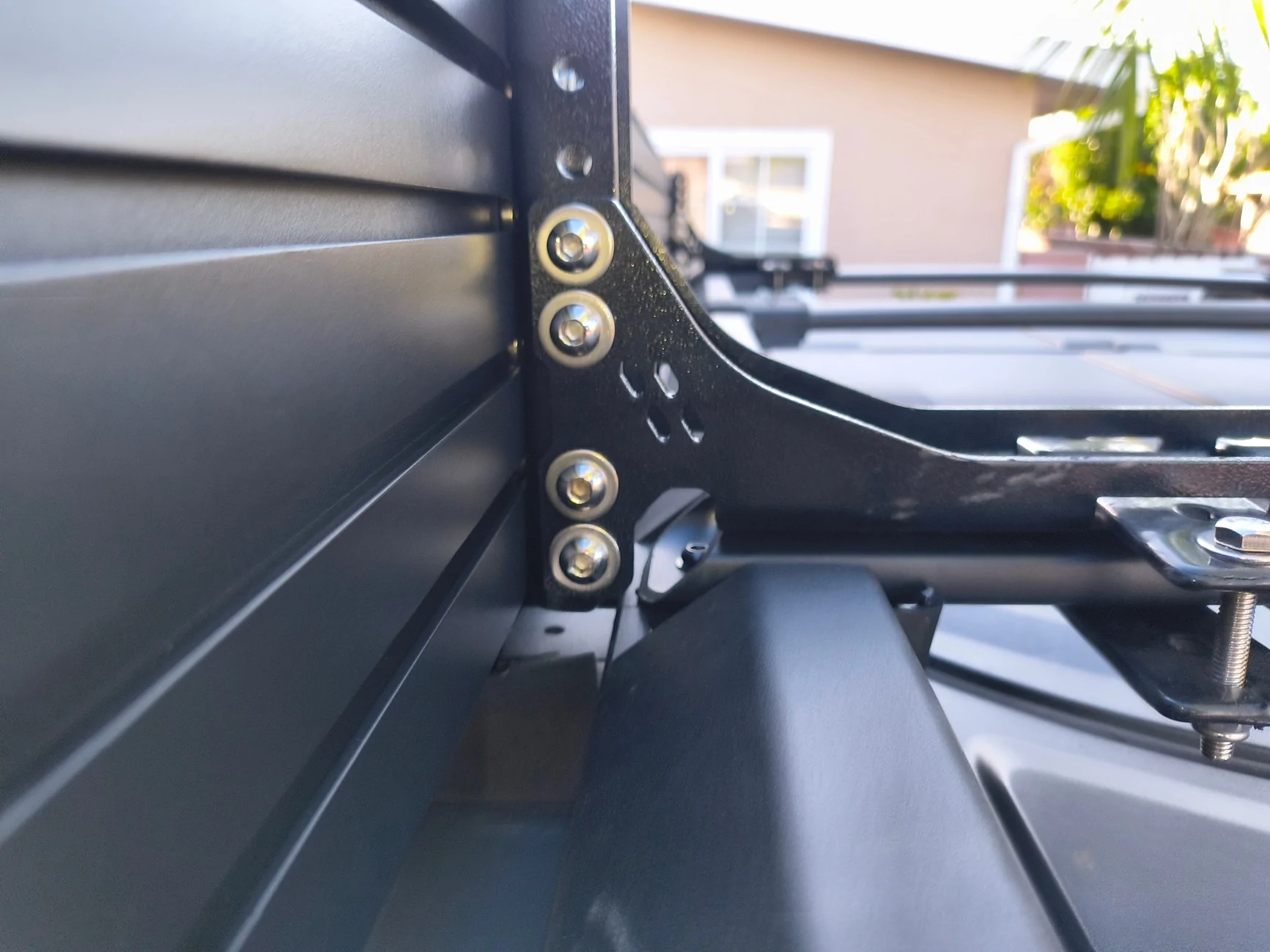 Ford Bronco 270 Awning on OEM style roof rack install IMG_20260211_161440737