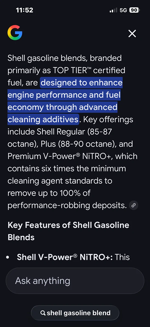 Ford Bronco Less engine wear with premium fuel IMG_8232
