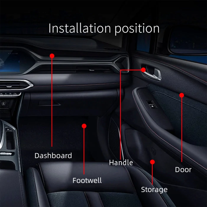 Ford Bronco NEW: Dynamic ColorSHIFT™ 18-Piece Full Interior LED Kit (Pre-Order) 4240-332_L_Diagram_700x700