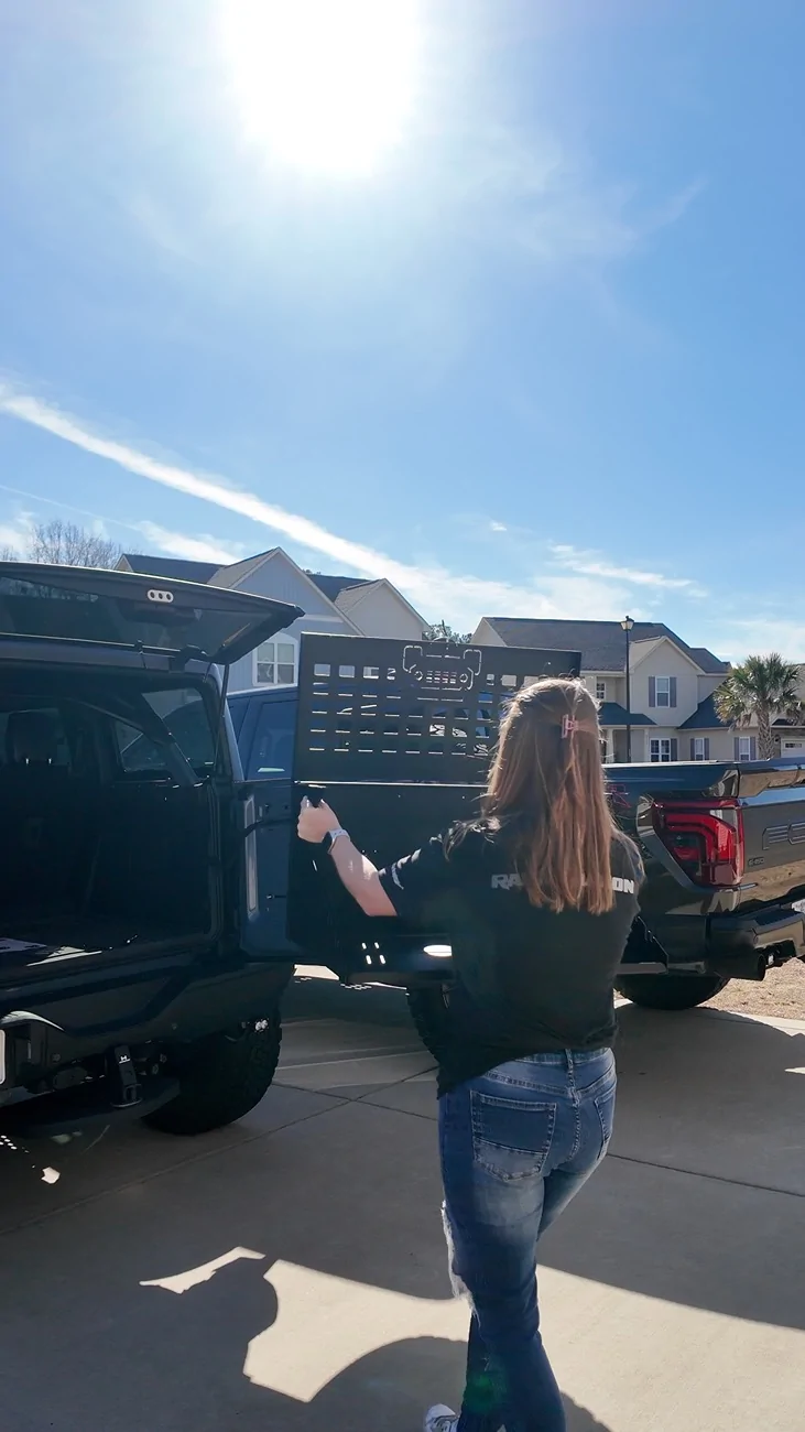 Ford Bronco EZ4x4 MOLLE Tailgate Table Install and Review EZ Tailgate Table 004
