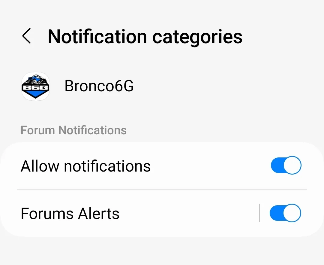 Ford Bronco 🤳 Bronco6G Android App Screenshot_20260215_085751_Settings