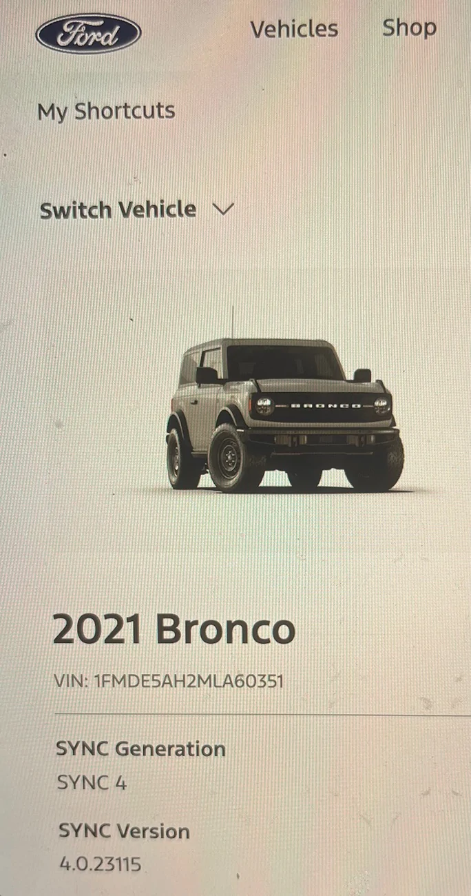Ford Bronco Apple iOS 26 and carplay IMG_7962