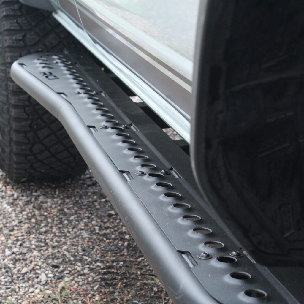 Ford Bronco Oops, side steps bumped into my rocker panels I think. Rock slider recommend Bronco-Slider-Tread-Plate-2-1024x1024