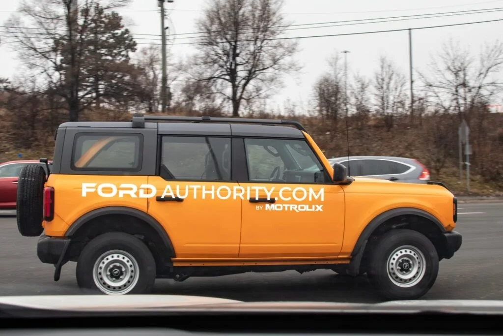 Ford Bronco 2027 Bronco adds Orange Fury color 2027-Ford-Bronco-Four-Door-Base-Orange-Fury-NL-First-Photos-February-2026-Exterior-004-1024x683