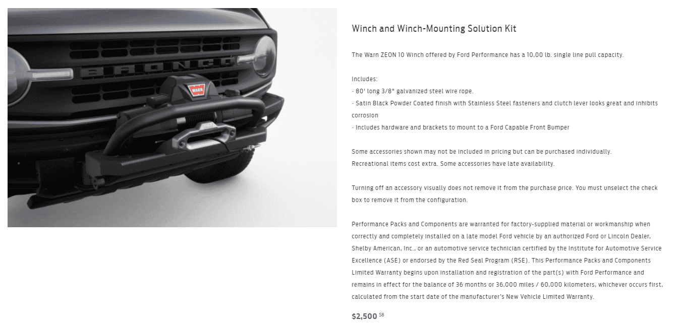 Ford Bronco Ford Performance Winch - Connecting the Dots 1610654185103
