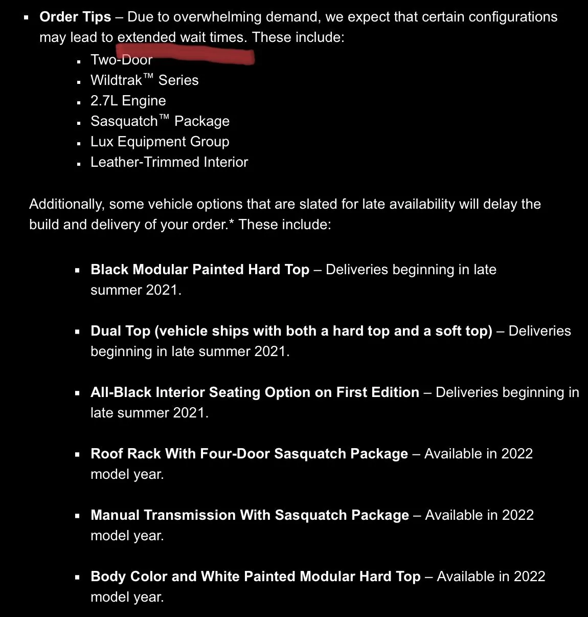 Ford Bronco Ford Ordering Email received today CB508895-4200-4908-B468-8F8DEB10B2FB