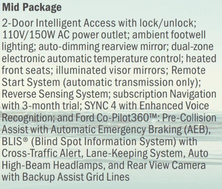 Ford Bronco MID package with Manual on BL worth it? 1610743532882