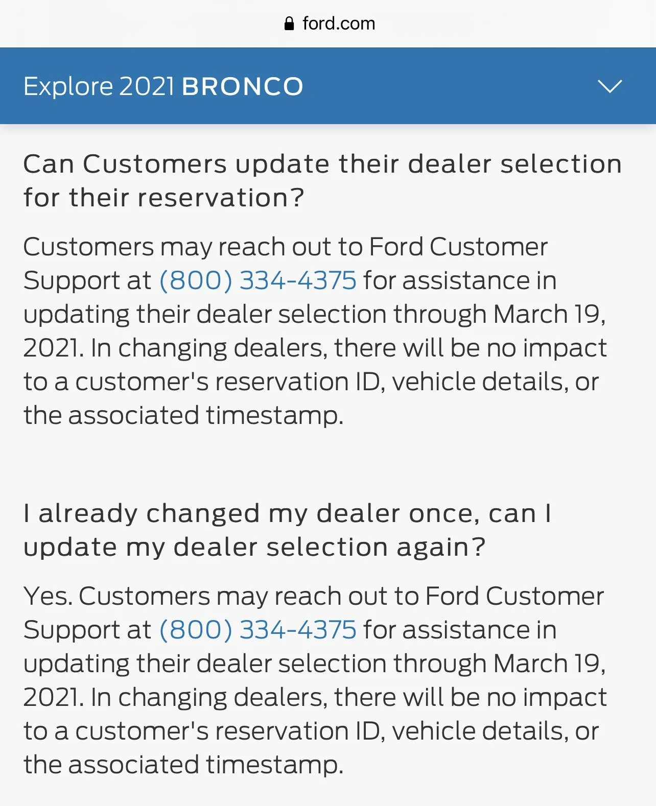 Ford Bronco Transferring reservation to different dealer 69126C4E-8064-4756-855E-B9755F131FD1